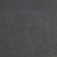 Alberto Burri, cretto nero, 1971, acquatinta, proprietà privata