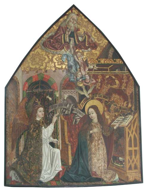 04.Simon von Taisten, The Annunciation, c. 1500, tempera on wood