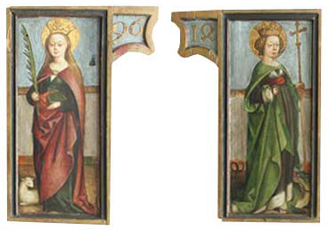 09.Unknown master, St. Agnes and St. Margaret, 1496