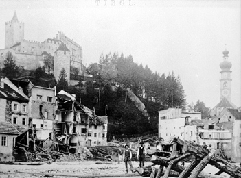 34.Alois Kofler, Überschwemmung in Bruneck von 1882 (aus dem Kofler-Archiv)