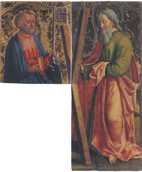 03.Meister von Uttenheim, Heiliger Petrus und Andreas, um 1470