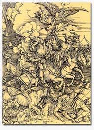 04.Albrecht Dürer, Die vier apokalyptischen Reiter, 1498, Holzschnitt